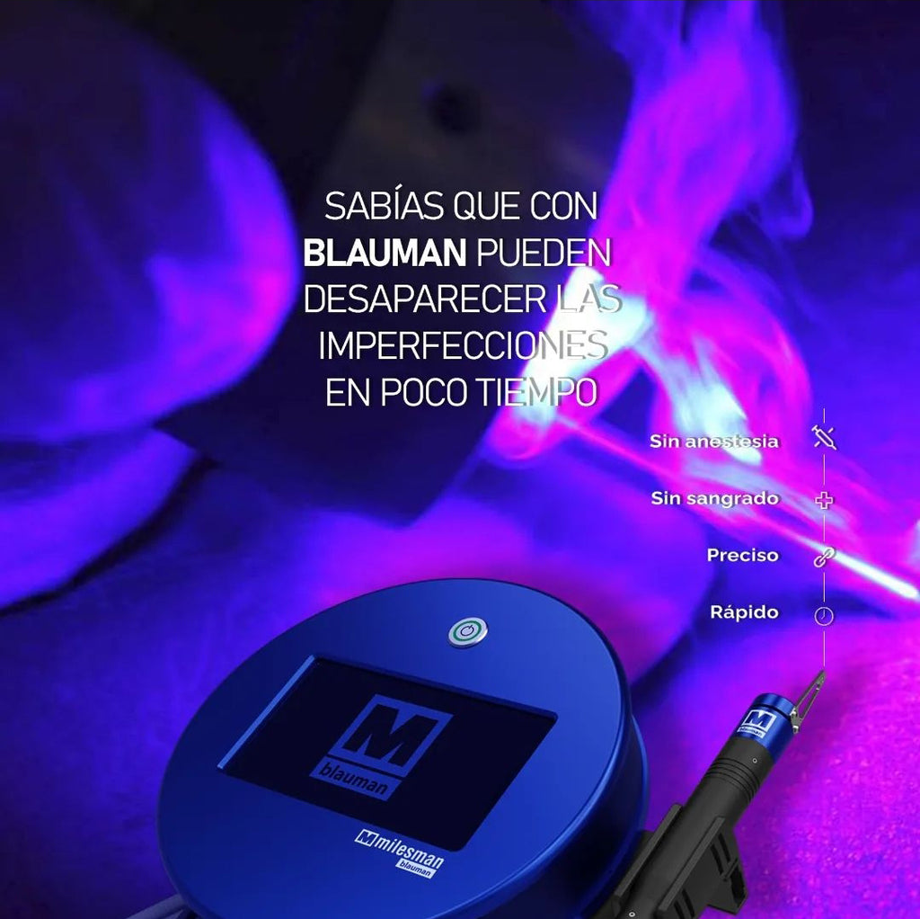 Laser Azul para lesiones benignas y manchas